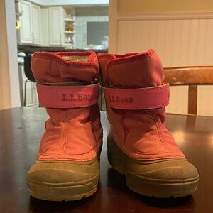 L.L. Bean Kids' Pink Snow Boots
